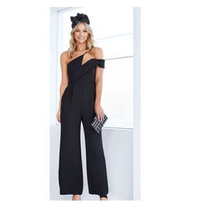Forever New Asymmetrical cut out wide leg jumpsuit  BNWT
